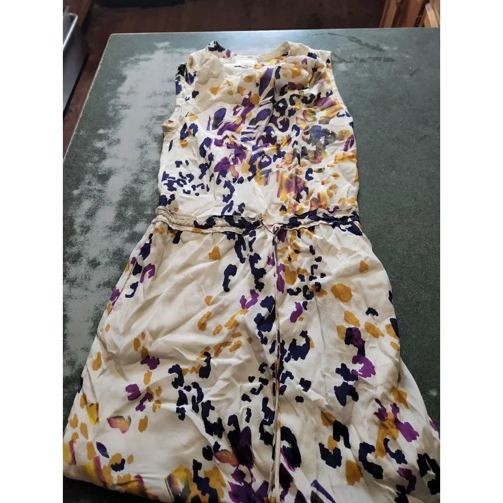 Greylin light floral tie waist dress sz Small